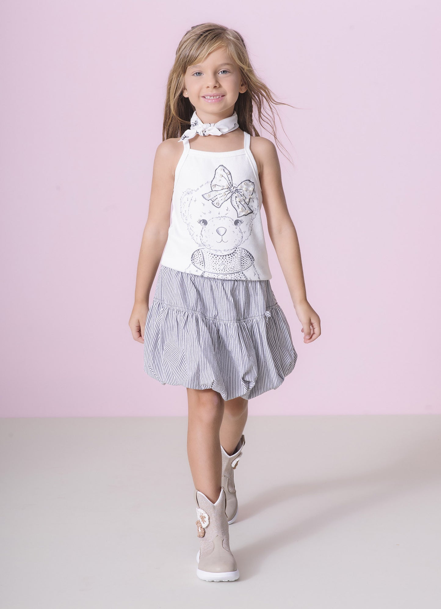 Blusa Alça Ribana Ursinha