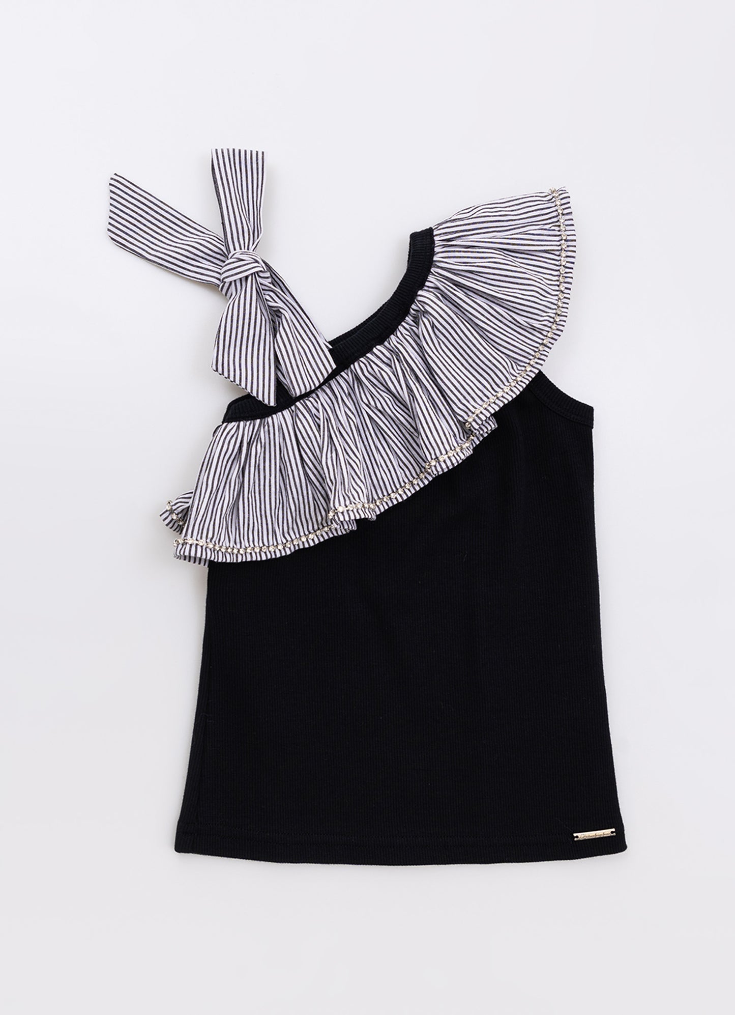 Blusa Ribana Babado Tricoline