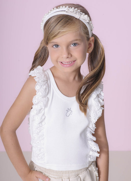 Regata Cropped Rib Babados