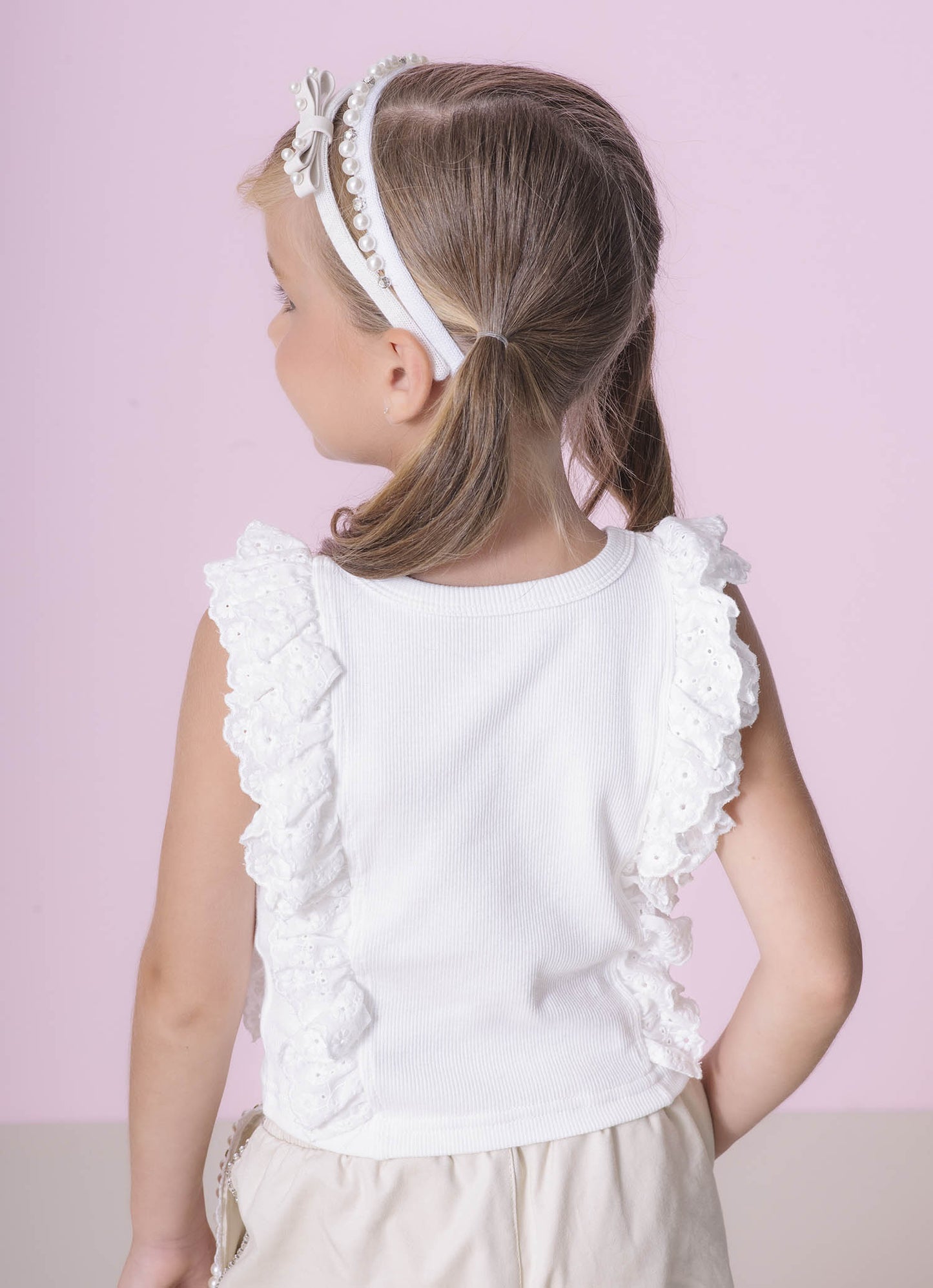 Regata Cropped Rib Babados
