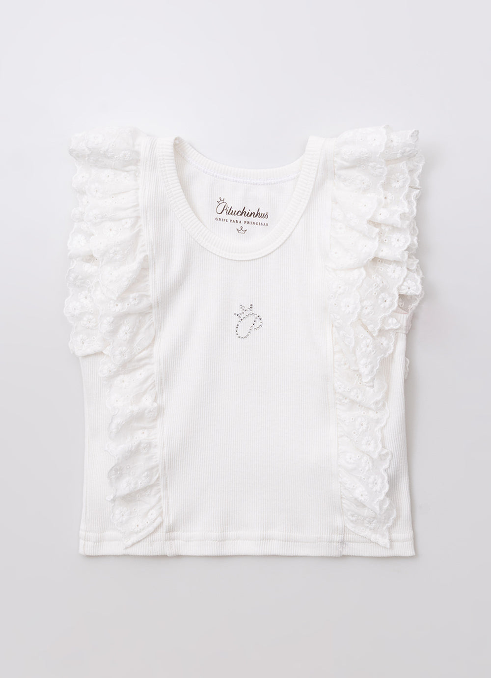Regata Cropped Rib Babados
