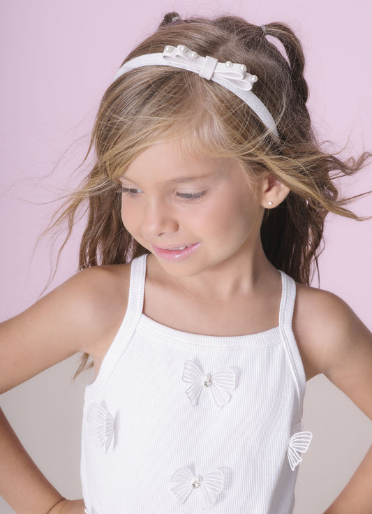 Blusa Alça Cropped Ribana Bordados