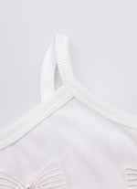Blusa Alça Cropped Ribana Bordados
