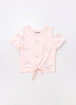 Blusa Cotton Flores Cristal Bordados