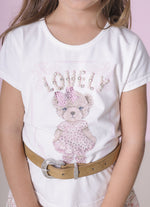 Blusa Cotton Ursinha Bordados