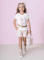 Blusa Cotton Ursinha Bordados