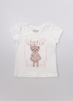 Blusa Cotton Ursinha Bordados