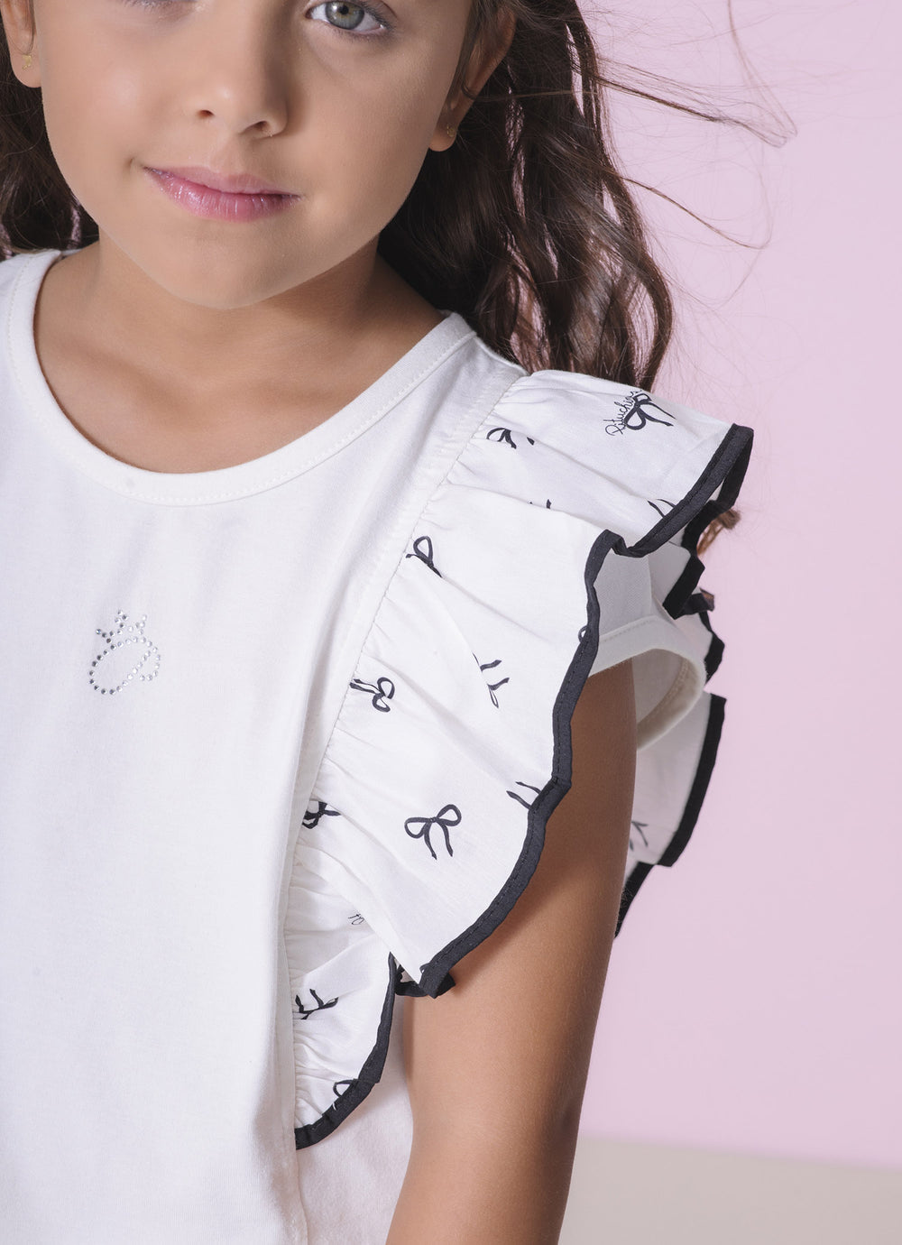 Blusa Cotton Babados P Cristal