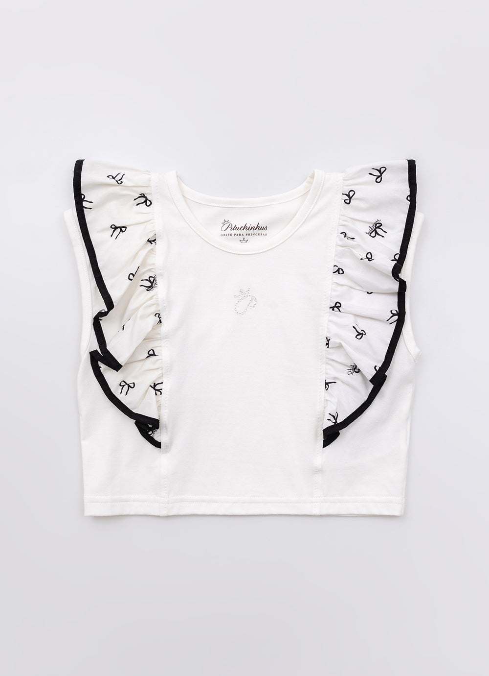 Blusa Cotton Babados P Cristal