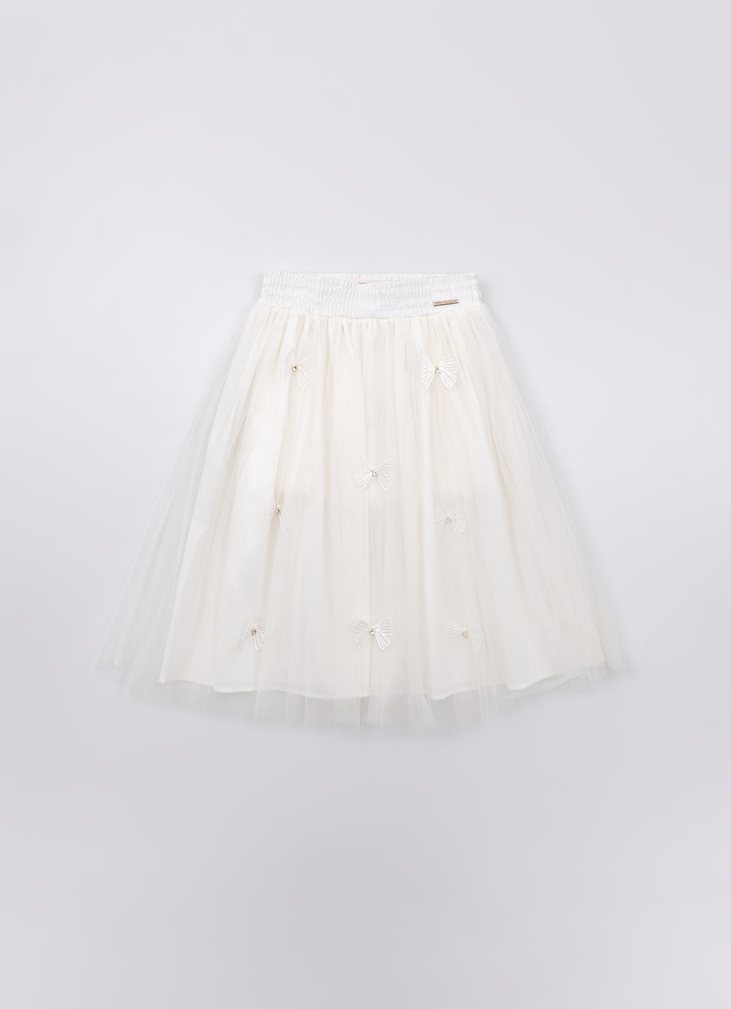 Saia Short Tule Laçinhos Aplicados