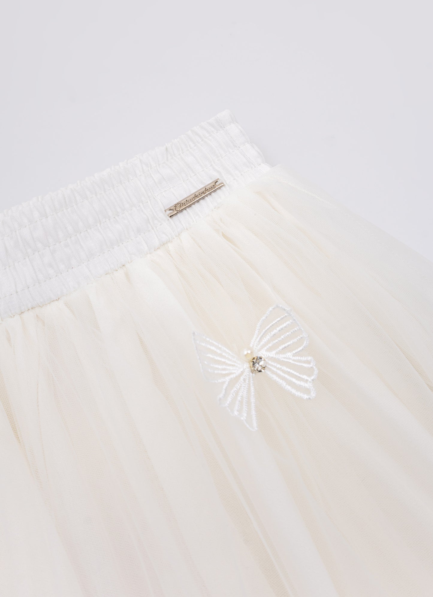 Saia Short Tule Laçinhos Aplicados