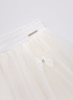 Saia Short Tule Laçinhos Aplicados