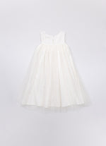 Vestido Princesa Tule Laços Aplicados