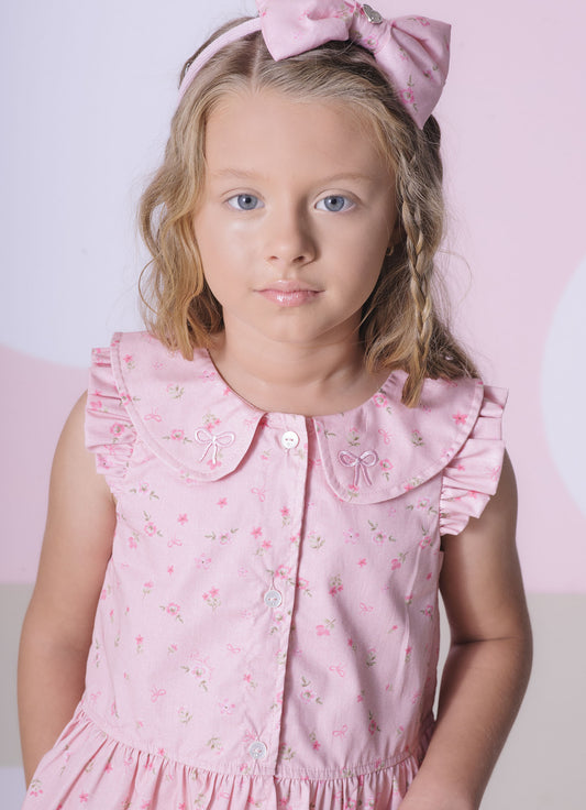 Camisa Algodão Estampa Mini Floral