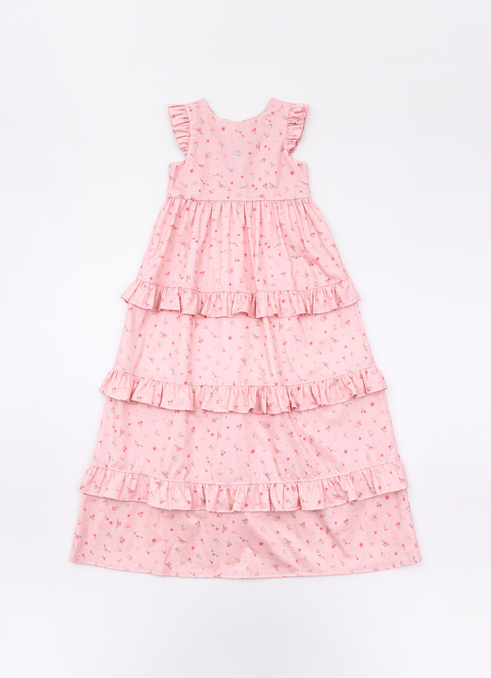 Vestido Longo Algodão Mini Floral