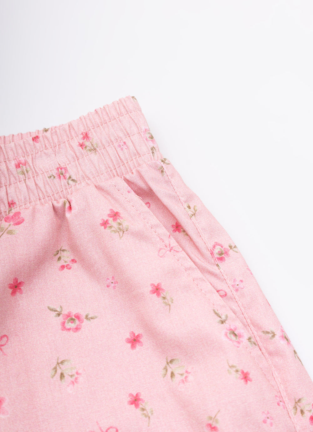Calça Pantacourt Algodão Estampa Mini Floral