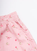 Calça Pantacourt Algodão Estampa Mini Floral