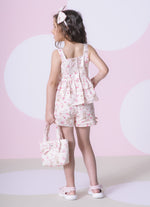 Blusa Algodão Babados Estampada