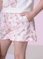 Short Algodão Estampa Listrado Ursas