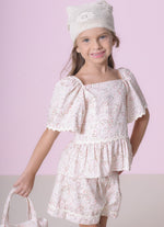Blusa Algodão Babado Rendinha