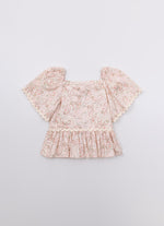 Blusa Algodão Babado Rendinha