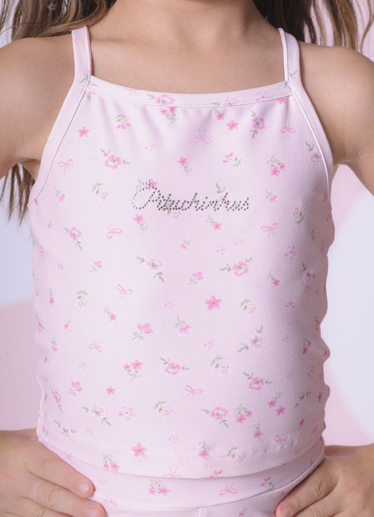 Blusa Alça Cropped Light Estampado