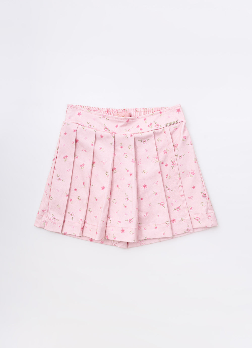 Saia Short Pregas Estampado