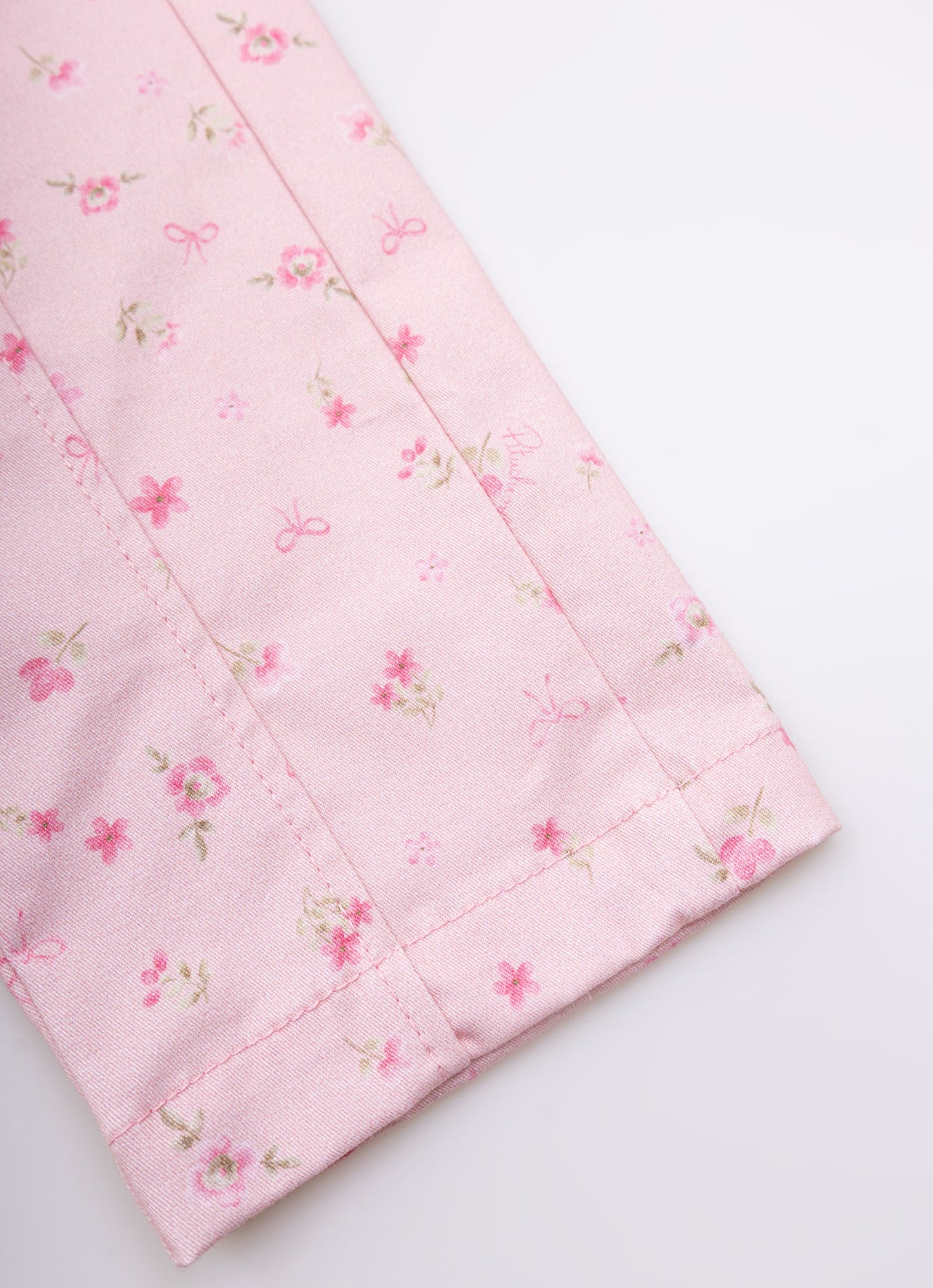 Calça Sarja Estampada Mini Floral