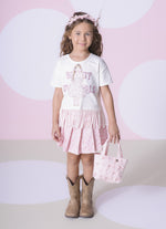 Blusa Cotton Franjas Serigrafia Boneca