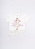 Blusa Cotton Franjas Serigrafia Boneca