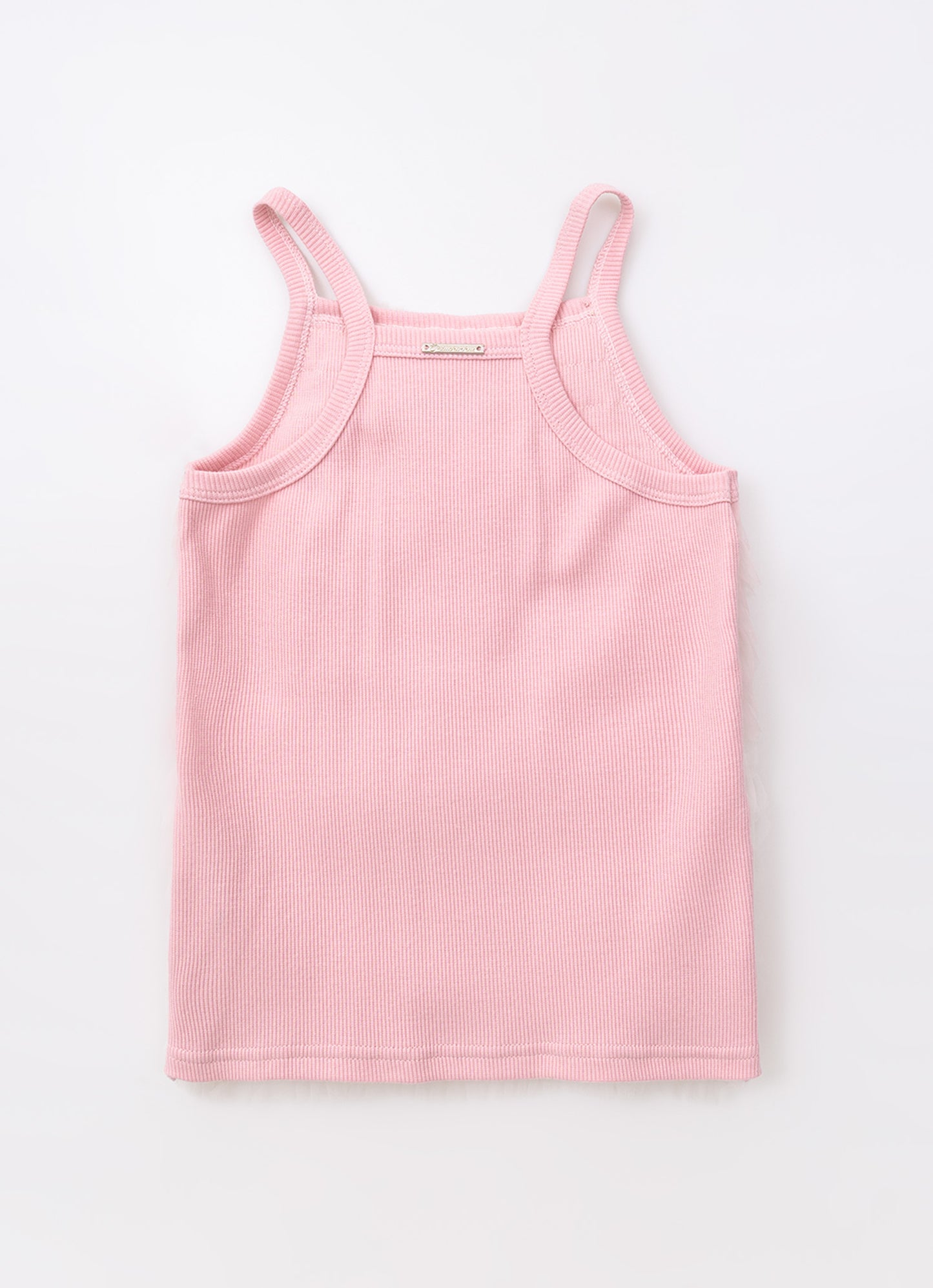 Blusa Alça Ribana Fru Fru Tule Bicolor