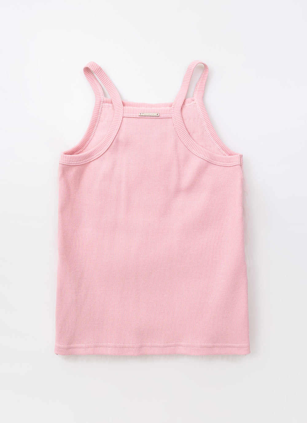 Blusa Alça Ribana Fru Fru Tule Bicolor