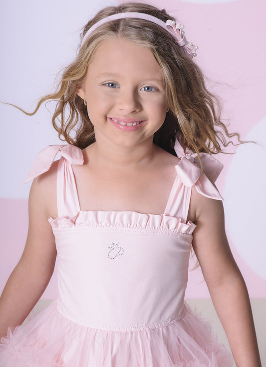 Vestido Tricoline Alça Amarração