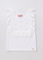 Regata Tricot Ponto Rendado