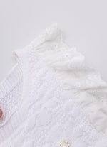 Regata Tricot Ponto Rendado
