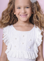 Vestido Tricot Ponto Rendado