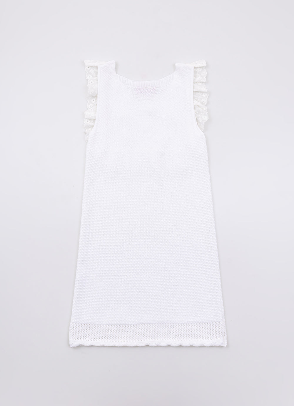 Vestido Tricot Ponto Rendado