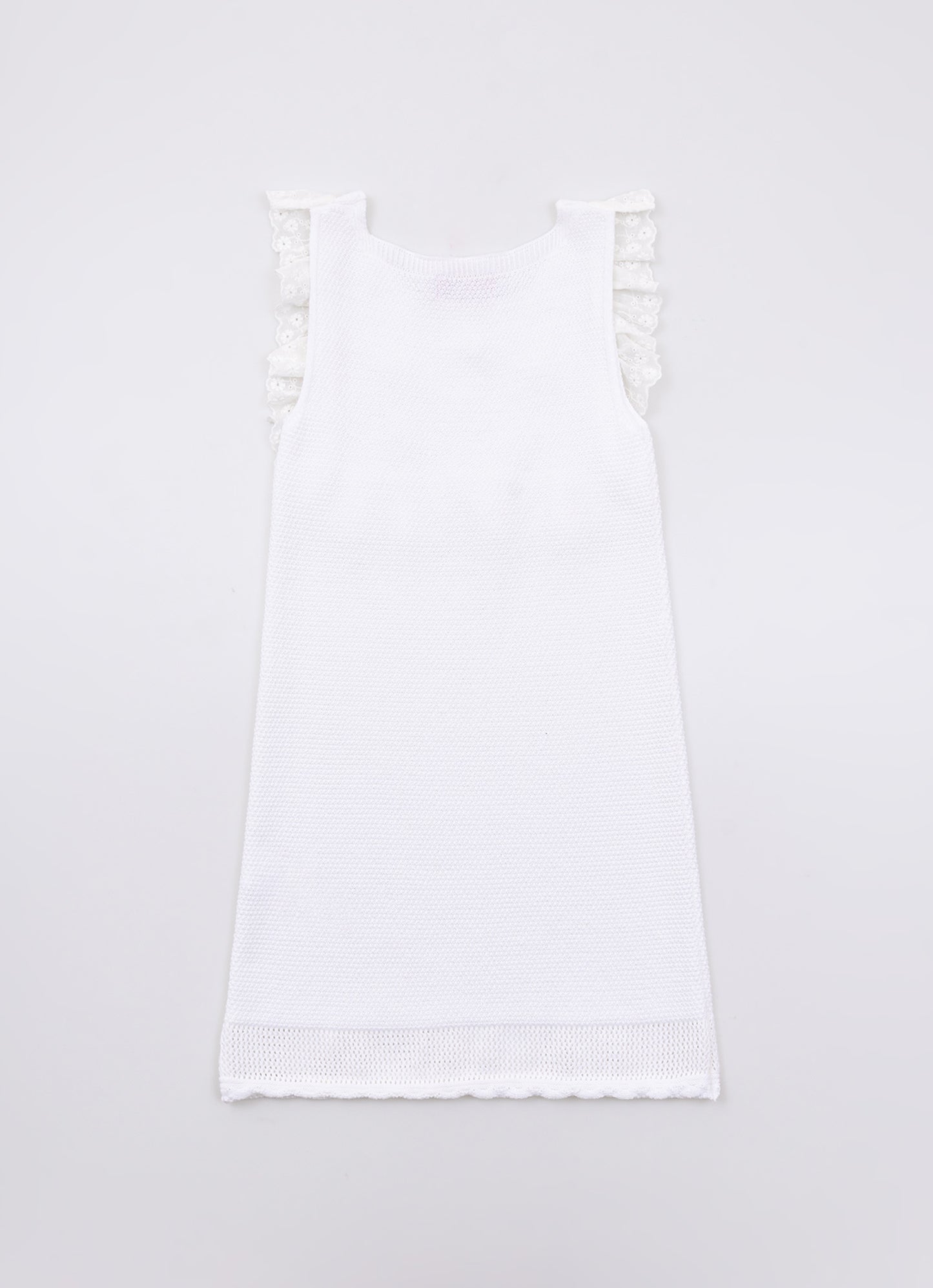 Vestido Tricot Ponto Rendado