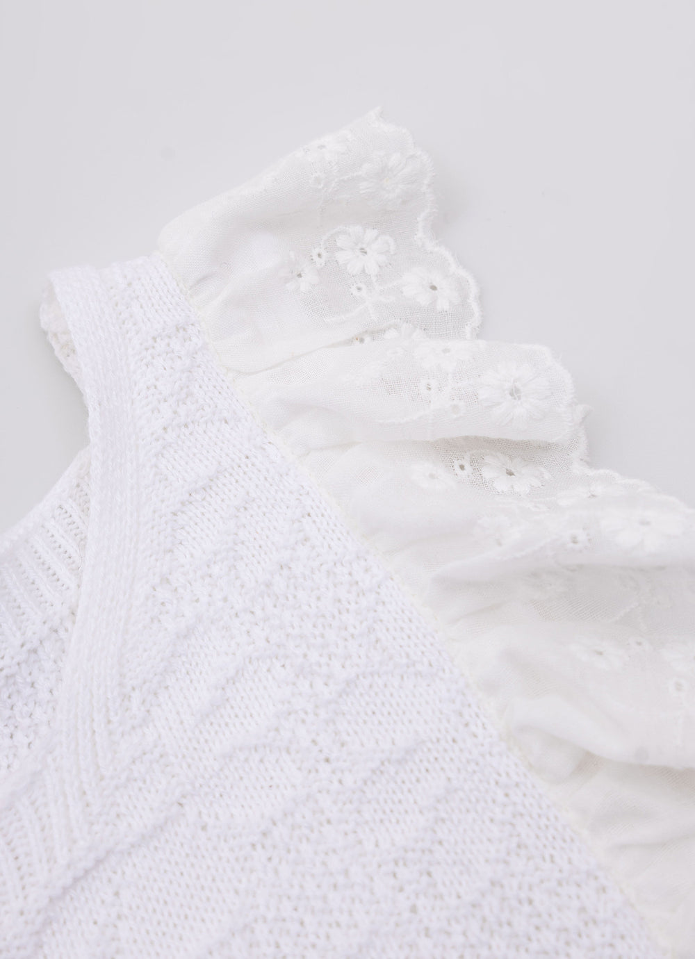 Vestido Tricot Ponto Rendado