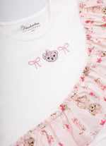 Conjunto Blusa Cotton e Saia Short Algodão