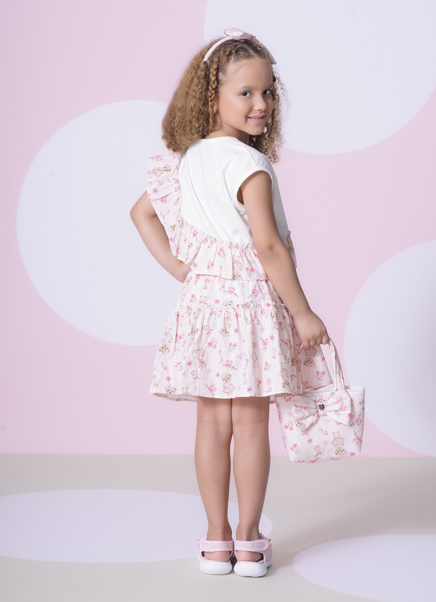 Conjunto Blusa Cotton e Saia Short Algodão