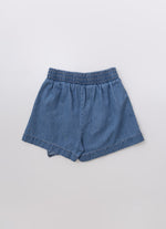 Saia Short Jeans Fino Babadinho