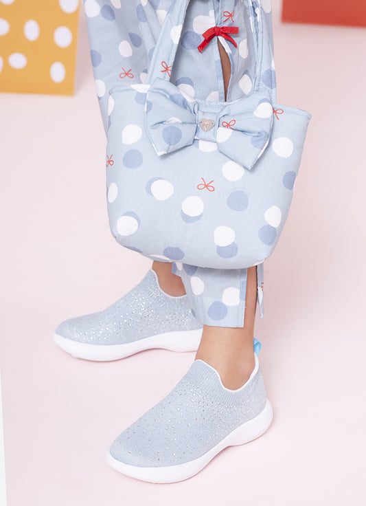 Tênis Knit Cristais Pituchinhus