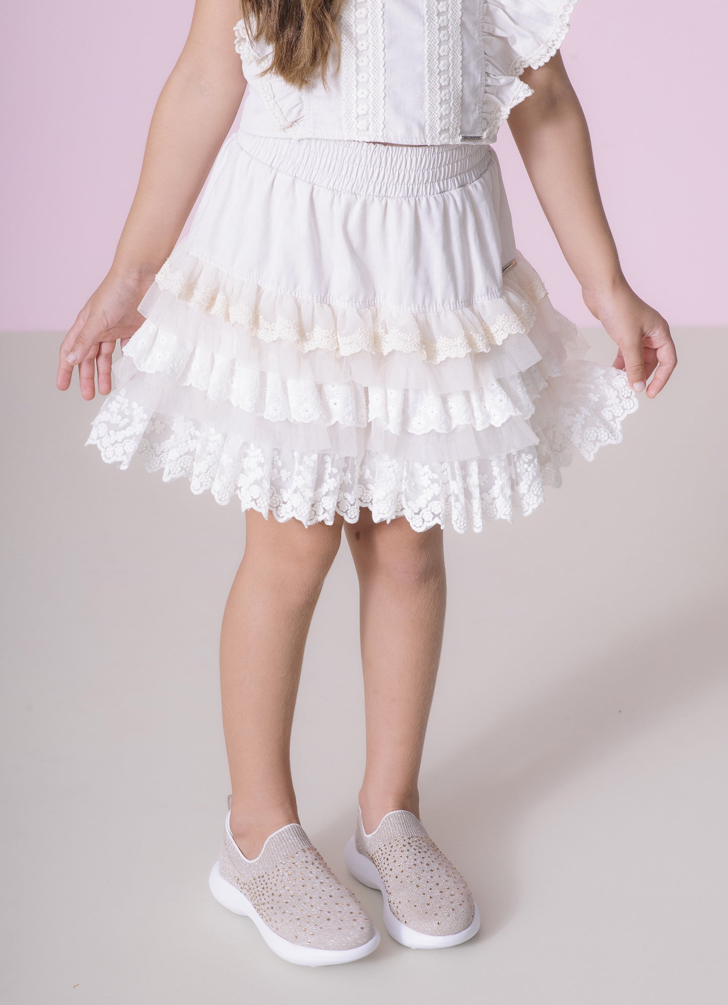 Tênis Knit Cristais Pituchinhus