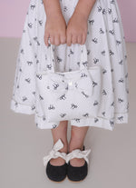 Bolsa Algodão Estampado Laço Puffer