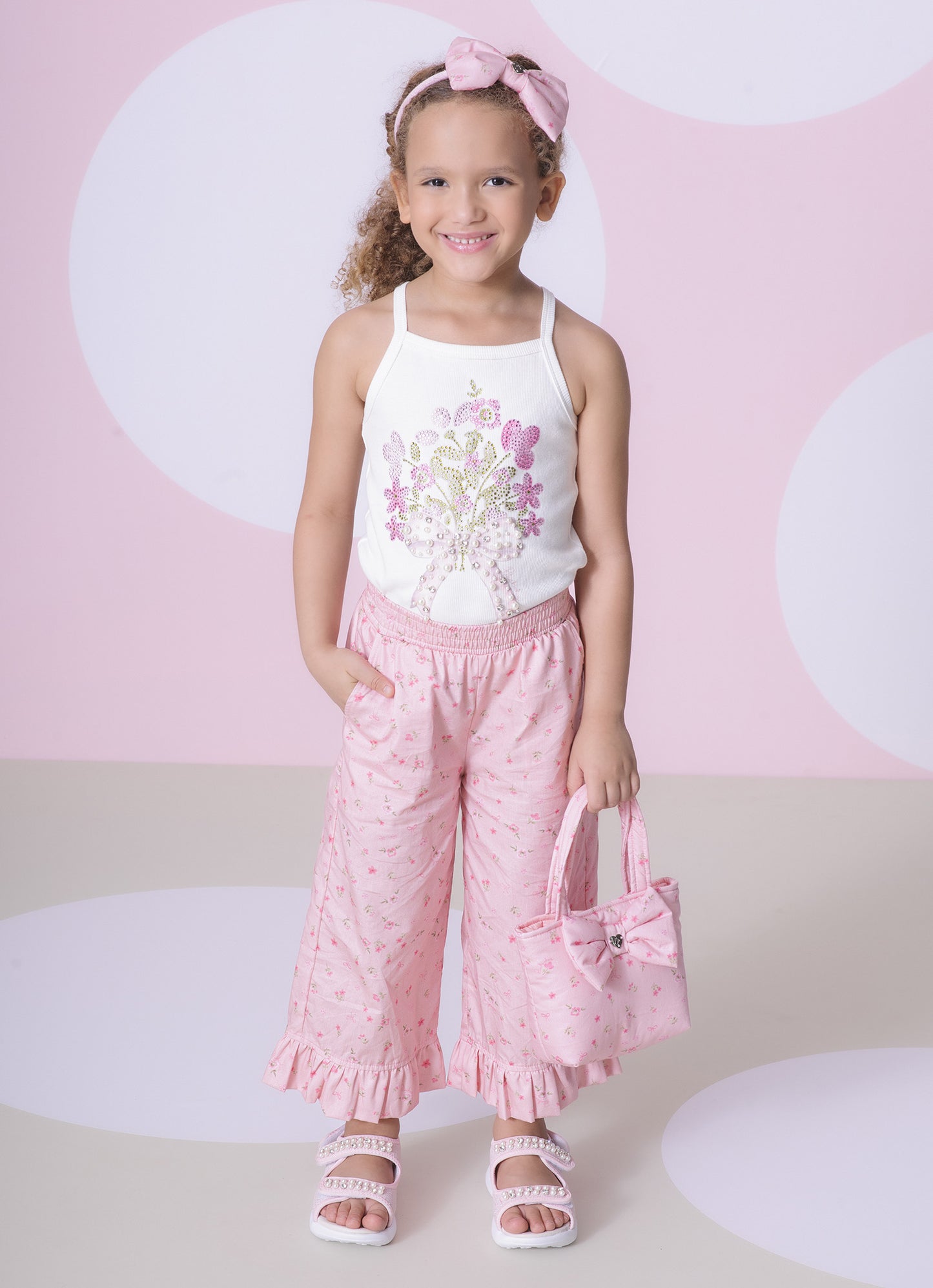 Arco Laço Algodão Estampado