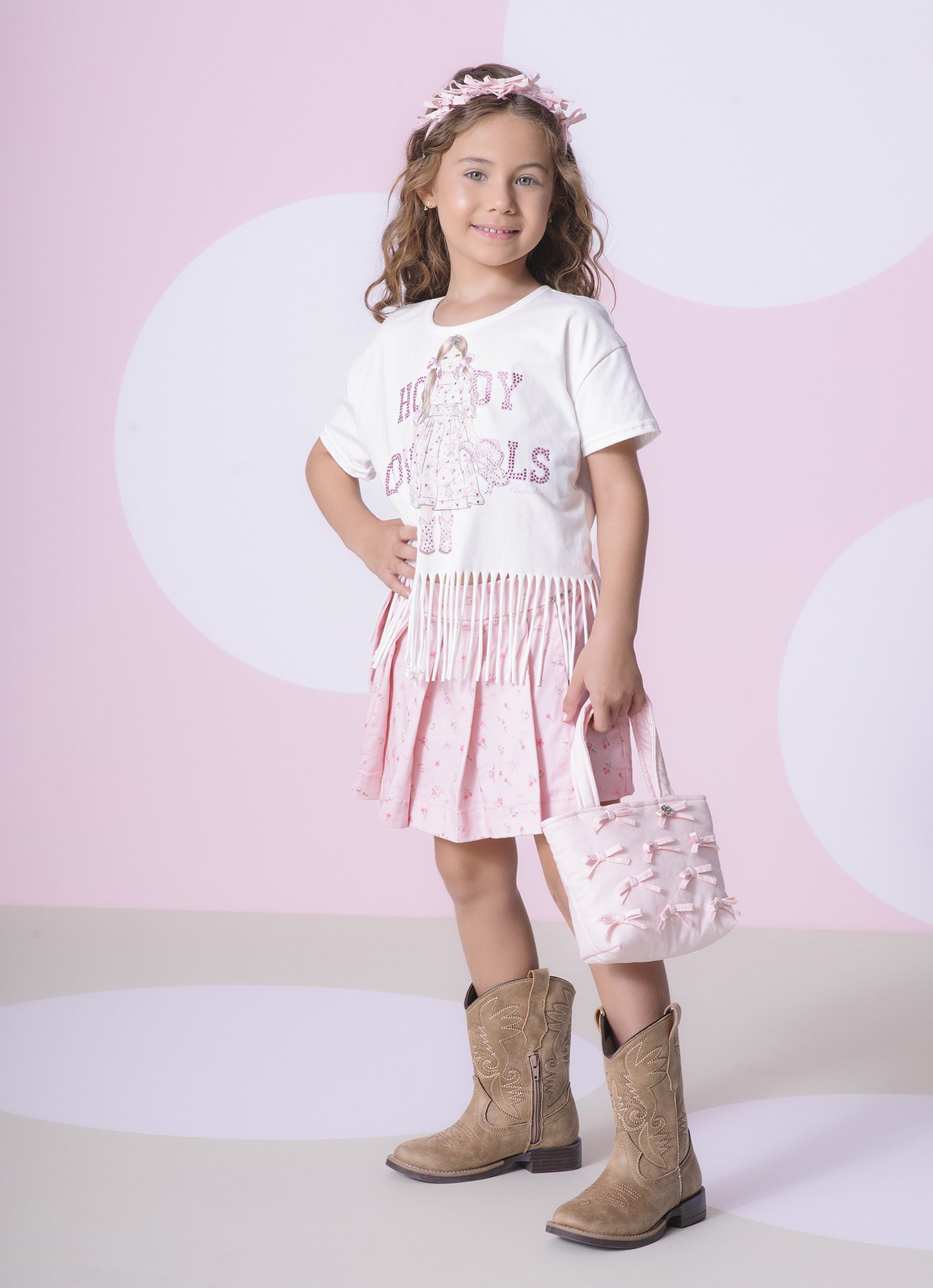 Bolsa Puffer Tricoline Mini Laços