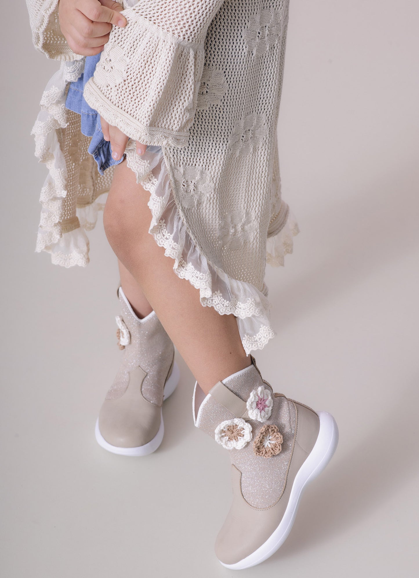 Maxi Casaco Tricot Rendado