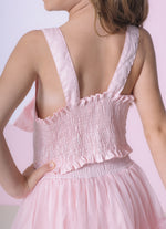 Blusa Cropped Algodão Maxi Laço