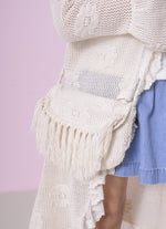 Bolsa Tricot Franjas Boho